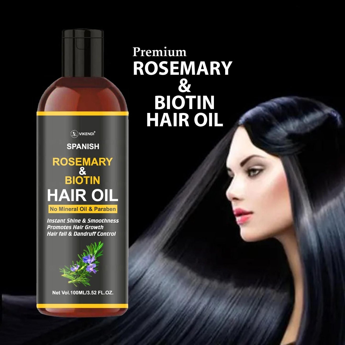 Rosemary & Biotin Hair Oil 200ML Pack of 2